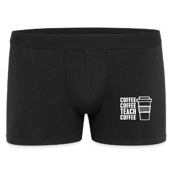 Coffee coffee teach coffee - Men's Boxer Shorts - black - Front