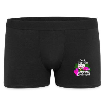 Camping Frauen Geschenk - Männer Boxer Shorts - Schwarz - Vorne