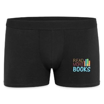 Bücher lesen Buch - Männer Boxer Shorts - Schwarz - Vorne