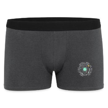 nerd CPU core computer code pc board spaceship - Men's Boxer Shorts - charcoal grey - Front