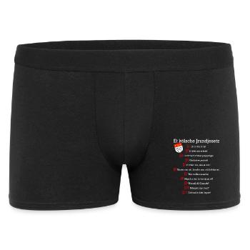 Et kölsche Jrundjesetz Kölner Grundgesetz Kölsch - Männer Boxer Shorts - Schwarz - Vorne
