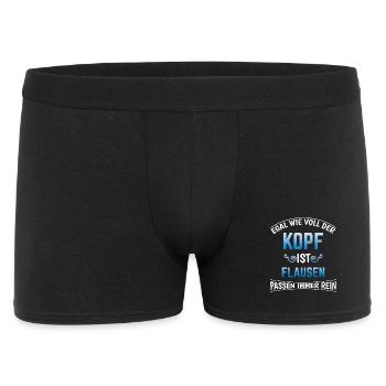 Funny sayings shirt for children Funshirt FLAUSEN - Men's Boxer Shorts - black - Front
