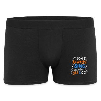 chanteur - Boxer Homme - noir - Devant