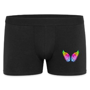 LGBT Angel Wings Angel Wings Colorful Rainbow - Men's Boxer Shorts - black - Front