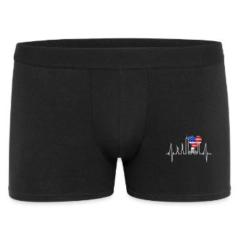 New York Skyline coeur coeur USA cadeau NY - Boxer Homme - noir - Devant
