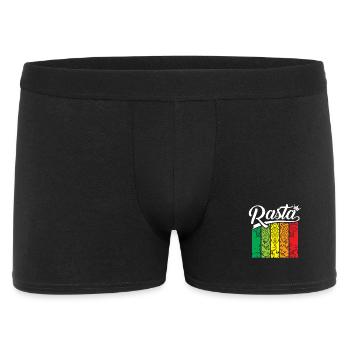Pastel Regenbogen Banner - Männer Boxer Shorts - Schwarz - Vorne