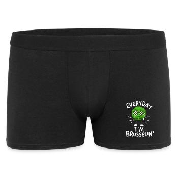 Vegan Brussels Sprouts - Men's Boxer Shorts - black - Front