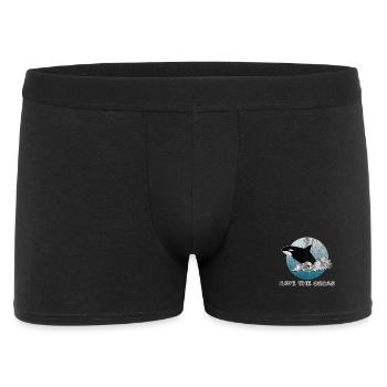 Orca Saying for Animal Welfare - Men's Boxer Shorts - black - Front