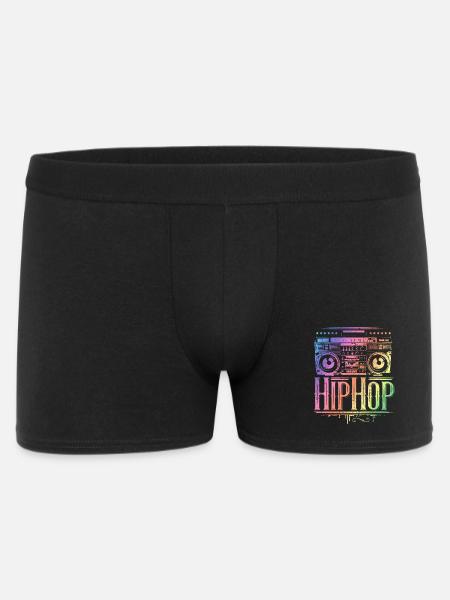 Hip Hop - Rap - HipHop Music - Men's Boxer Shorts - black