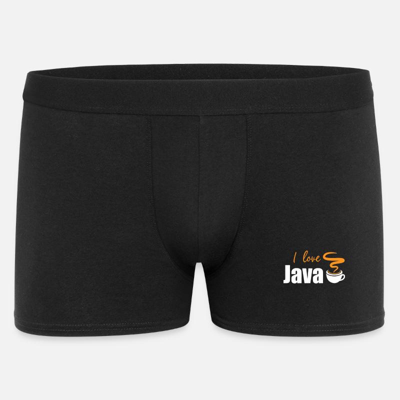 I love Java - Men's Boxer Shorts - black