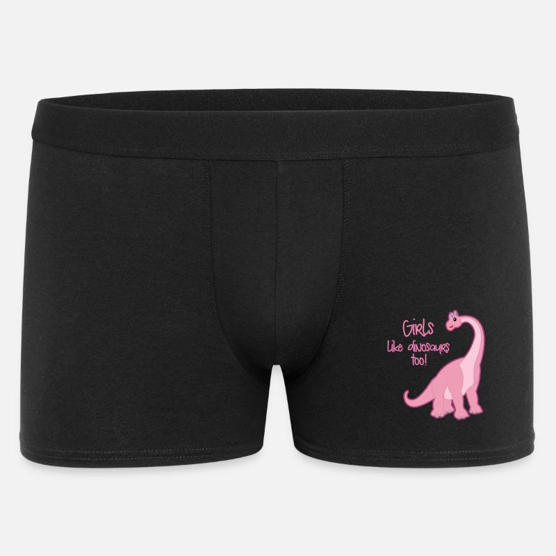 Dinosaurier - Männer Boxer Shorts - Schwarz