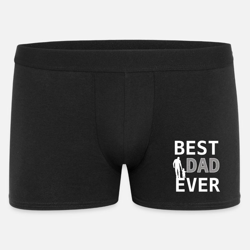 Best Dad Ever – Papadesign - Männer Boxer Shorts - Schwarz