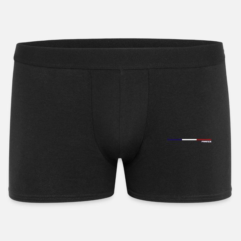 Französische Flagge - Männer Boxer Shorts - Schwarz