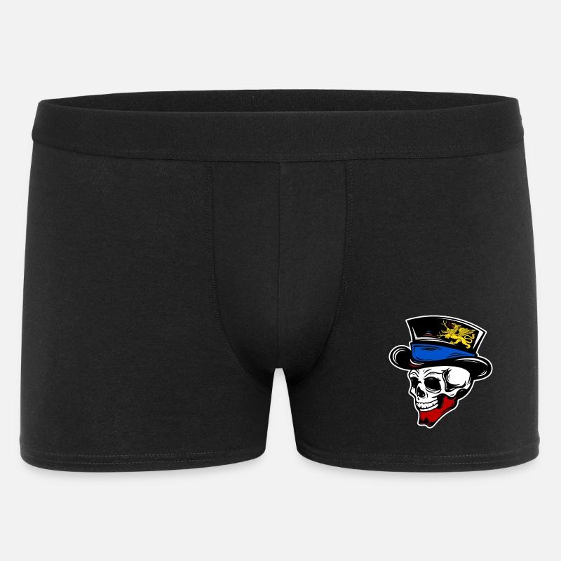Totenkopf Rostock - Männer Boxer Shorts - Schwarz