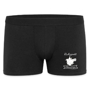 Ruhrpott Flamingo - Männer Boxer Shorts - Schwarz - Vorne