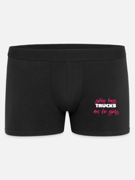 Camion camion voiture - Boxer Homme - noir