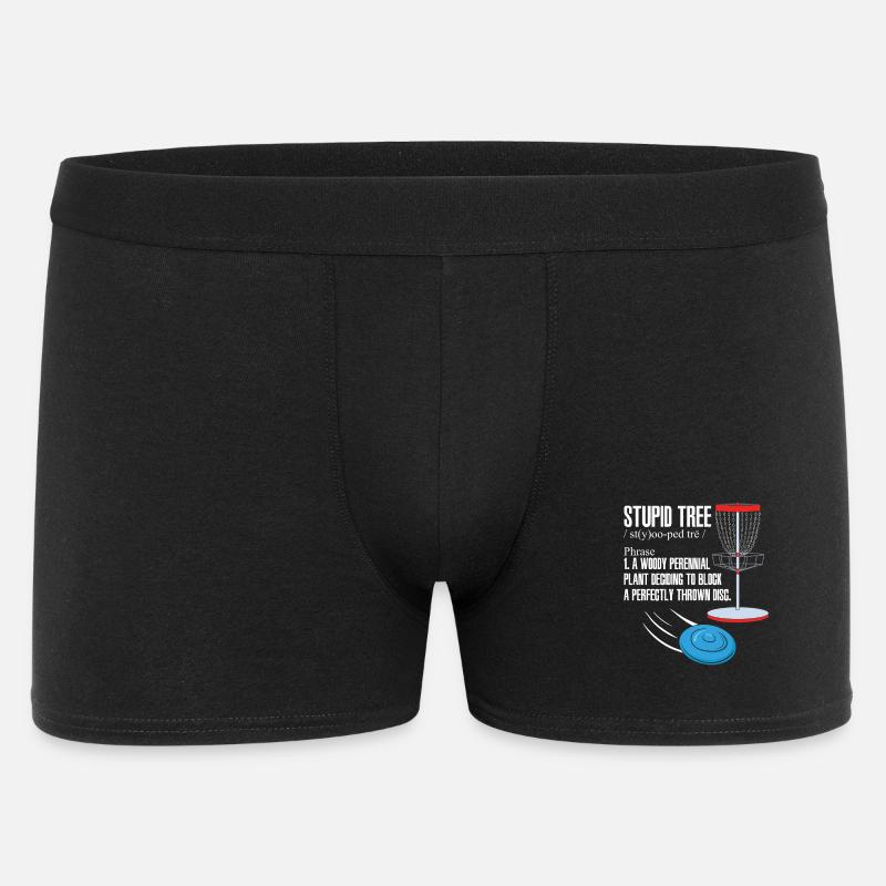 Disc Golf - Männer Boxer Shorts - Schwarz