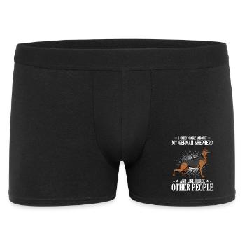 Meine DeutscheSchäferhund und Drei Andere - Männer Boxer Shorts - Schwarz - Vorne