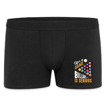 Life is a game: Billiards Ernst - Men's Boxer Shorts - black - Front
