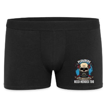 Plumber Heroes Skull Motif - Men's Boxer Shorts - black - Front