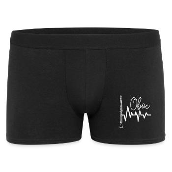 Oboe Heartbeat Graphic - Men's Boxer Shorts - black - Front