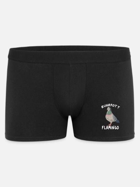 Ruhrpott Flamingo pigeon mining - Men's Boxer Shorts - black