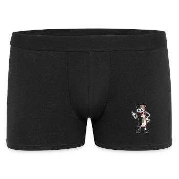 Klavier - Männer Boxer Shorts - Schwarz - Vorne