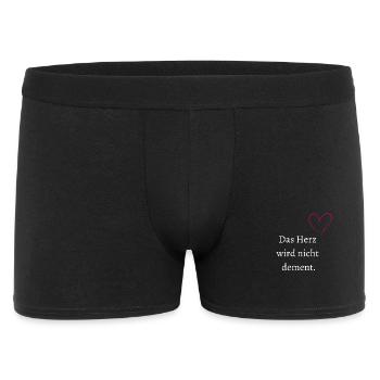 Le cœur ne devient pas dément. - Boxer Homme - noir - Devant