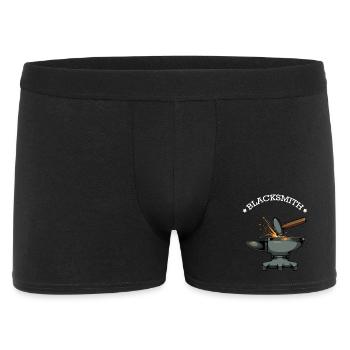 Schmiede Funken und Amboss - Männer Boxer Shorts - Schwarz - Vorne