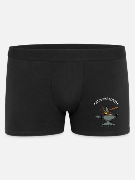 Étincelles et enclume de la forge - Boxer Homme - noir