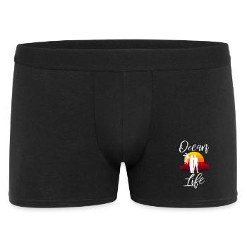 Ocean Life Surfer Sunset - Men's Boxer Shorts - black - Front