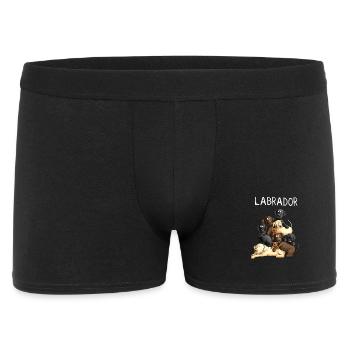 Funny Labrador Dog Pile I Retriever Dogs - Men's Boxer Shorts - black - Front