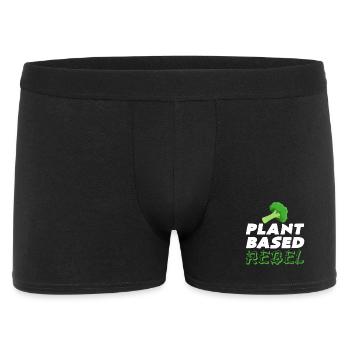Plant Based Rebel - Men's Boxer Shorts - black - Front