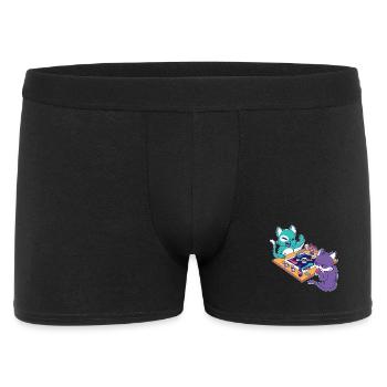 Bataille de Cat Gamer - Boxer Homme - noir - Devant