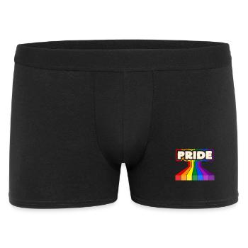 Pride Rainbow Block Design - Men's Boxer Shorts - black - Front