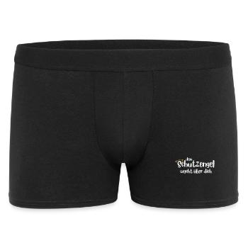 Dein Schutzengel wacht über dich - Baby - Kind - Männer Boxer Shorts - Schwarz - Vorne