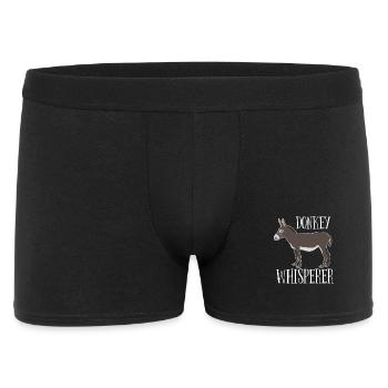 Donkey - Donkey Whisperer - Men's Boxer Shorts - black - Front