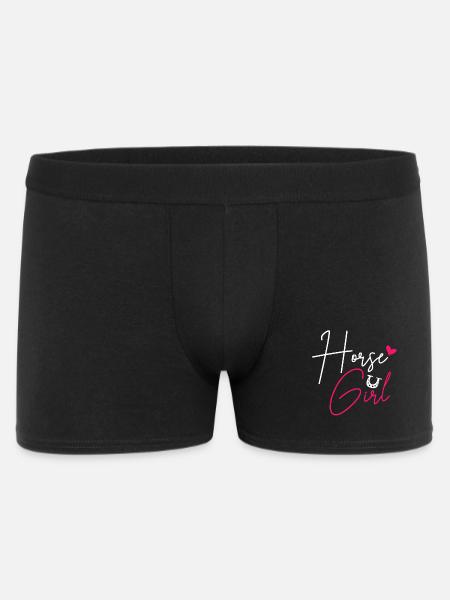 Amateurs de chevaux - Boxer Homme - noir