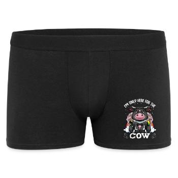 Cow Kawaii Humor - Men's Boxer Shorts - black - Front