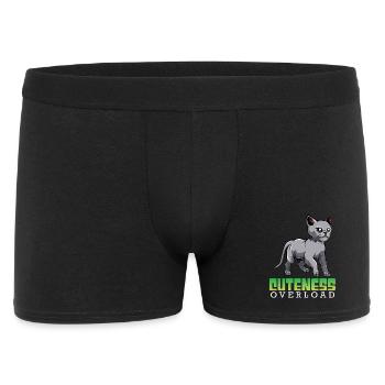 Katzen Überdosis Niedlichkeit - Männer Boxer Shorts - Schwarz - Vorne