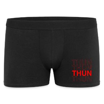 THUN Design - Calligraphie rouge - Boxer Homme - noir - Devant