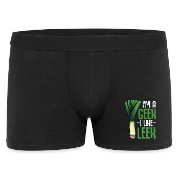 LeekGeek: I like leeks - Men's Boxer Shorts - black - Front