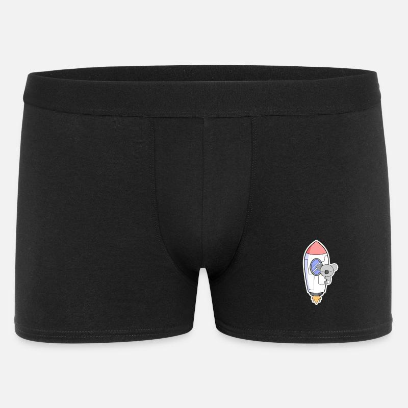 Koala rocket in orbit - Men's Boxer Shorts - black