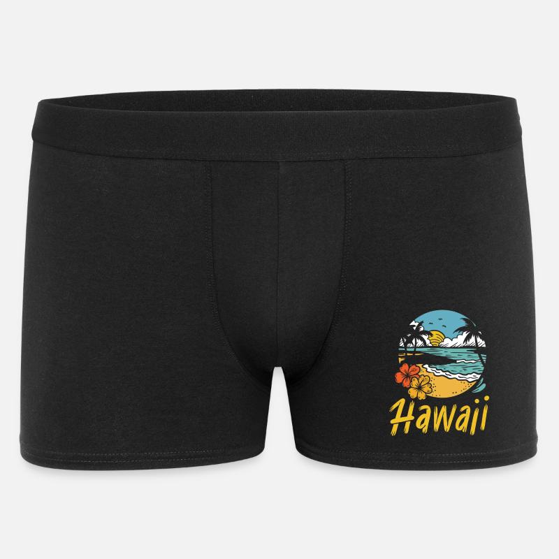 Hawaii Surfing Summer - Männer Boxer Shorts - Schwarz