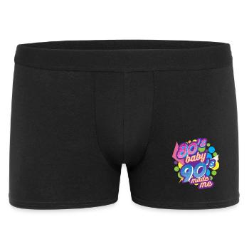 80er Jahre 90er Jahre - Männer Boxer Shorts - Schwarz - Vorne