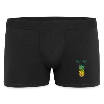 dies das Ananas - Männer Boxer Shorts - Schwarz - Vorne