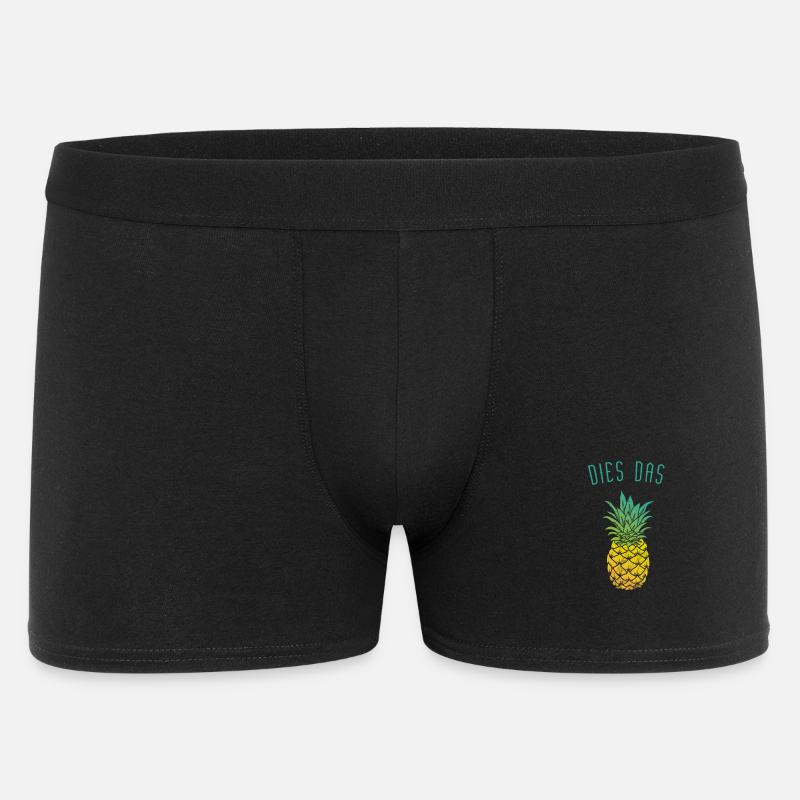dies das Ananas - Männer Boxer Shorts - Schwarz