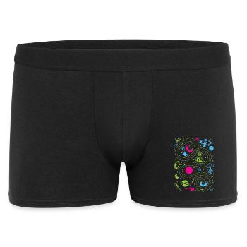 Outer Space Car Track Kids - Men's Boxer Shorts - black - Front