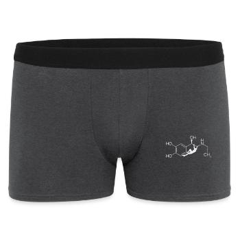 Adrenaline – climbing at the molecular level - Men's Boxer Shorts - charcoal grey - Front
