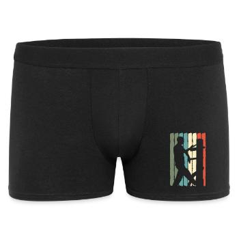 Wing Chun Kung Fu Kampfkunst Retro - Männer Boxer Shorts - Schwarz - Vorne